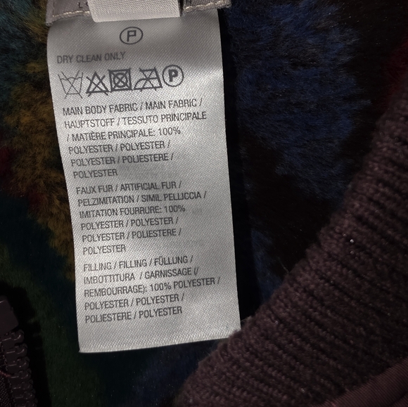 LOGO by Lori Goldstein Reversible Quilted Zip Front Jacket-Burgundy-Medium - Picture 6 of 13